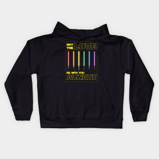 LGBTQIA+ May the Love be with You LGBT Kids Hoodie